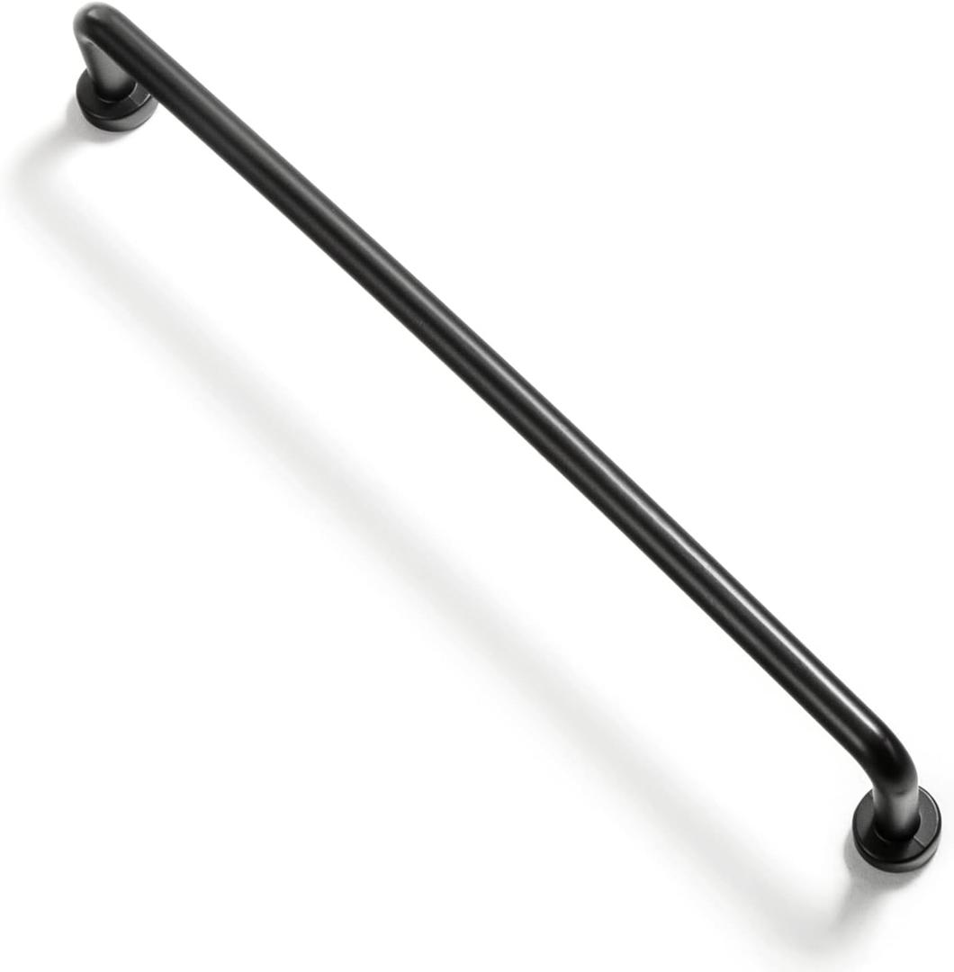 Goo-Ki 6 Pack 7 9/16" Center to Center Matte Black Modern Cabinet Pulls Solid Contemporary Home Improvement Hardware Drawer Pulls Zinc Alloy Kitchen Handles