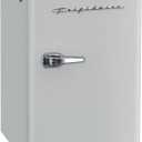 Frigidaire Retro Compact Fridge with Chiller, 3.2 cu ft Countertop Fridge with Built-In Bottle Opener, Compact Refrigerator for Office, Bedroom, Dorm Room or Cabin - 16.5"D x 19"W x 31"H (Moonbeam)