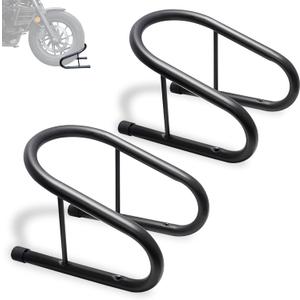 6.5" Removable Dirt Bike Wheel Chock w/Mount Kit,6 1/2 in. wide Motorcycle Trailer Locking Wheel Chock Tire Holder,Pack of 2