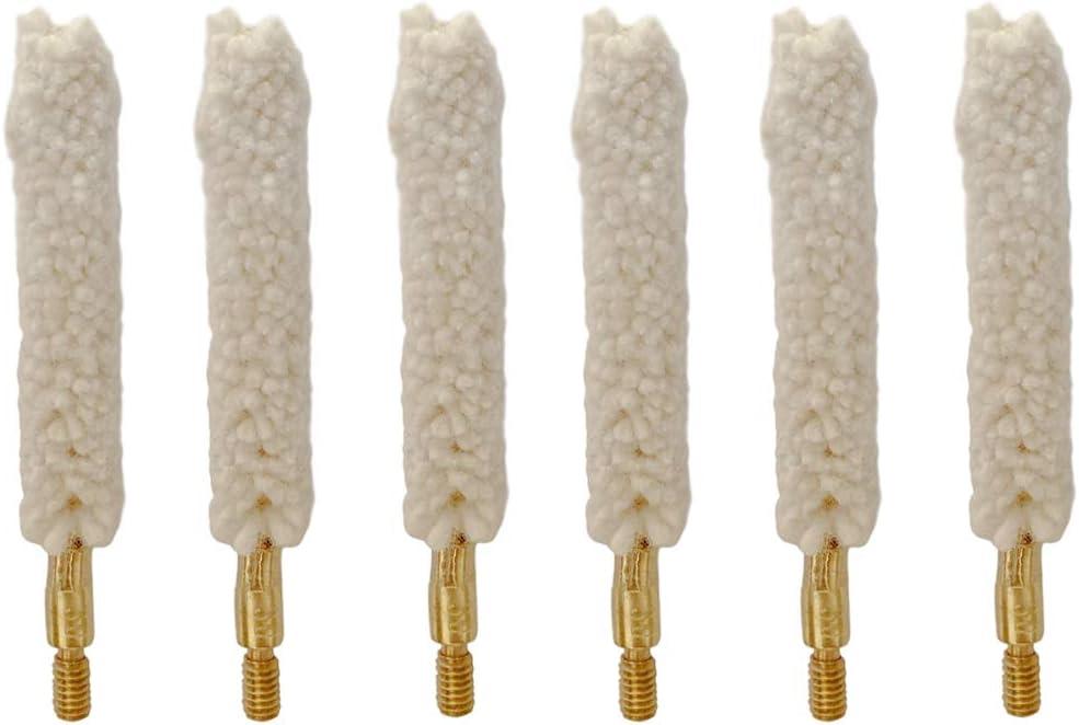 30 Cal Bore Mop Gun Cleaning Brushes for .30 Rifle Cleaning (6 Pieces)