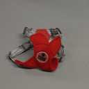 Patas Lague Dog Harness with Leash Set Adjustable Soft Padded Step-in Dog Vest No Choke No Pull Reflective for Small Medium Pets with Poop Bags and Dispenser, Solid and No-chew, Red M (M (Neck 19.3-23.3'' Chest 22.5-25.6''))