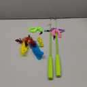 ChicWow Interactive Retractable Cat Wand & Hanging Toys for Cats  2 Wands, 2 Hanging, 7 Teaser Cat Toys for Indoor Adult Cats Kitten, Includes Feather, Mouse, Fish, Worm, 1 Spare Elastic Rope