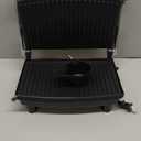 Panini Press Gourmet Grilled Cheese and Sandwich Maker - Electric Indoor Grill with Drip Tray for Healthy Cooking Options (Silver)