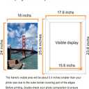 LUCKYLIFE 16x24 Frame in Black, Gallery Frame for Wall Mounting, 2 Pack