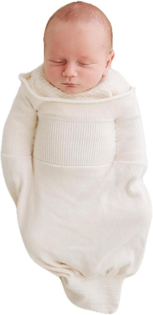 Swaddelini Organic Cotton Sleep Sack, Swaddle for Newborns, 0-3 Month Baby Sleep Sack, 6-12 pounds, Made in USA