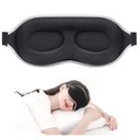 MZOO Luxury Sleep Mask for Back, Side Sleeper, Complete Light Blocking Sleeping Eye Mask Night Blindfold, 3D Zero Pressure & Spacious for Lash Extensions, Breathable Soft Eye Cover Flight Nap Travel Black