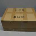 Gold Floor Lamp for Living Room, Modern Mid Century Standing Lamp with Amber Glass Shade, Dimmable Tall Tree Lamp with 36W LED Bulbs, Tall Lamp for Bedroom Office