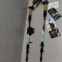 TrailBuddy Trekking Poles - Lightweight, Collapsible Hiking Poles for Snowshoe & Backpacking Gear - Pair of 2 Walking Sticks for Hiking, 7075 Aluminum with Cork Grip (Aqua Sky)