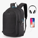 Tzowla Travel Laptop Backpack Water Resistant Anti-Theft Bag with USB Charging Port and Lock 15.6 Inch Computer Business Backpacks for Women Men Work College Gift,Casual Daypack