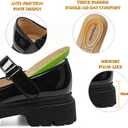Toddler Mary Jane School Uniform Shoes Comfortable Girls Dress,  03-Black,8 Toddler