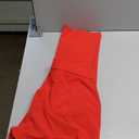 Oalka Women's Dress Pants Straight Leg Yoga Work Stretchy Pant for Office Business (Small, Red)