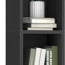 VASAGLE Custos Collection - Bookshelf, 2-Tier Bookcase, Book Shelf, Open Storage Shelf, 9.4 x 7.9 x 25.2 Inches, for Living Room, Home Office, Dining Room, Ebony Black ULBC522B01