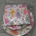 96 Pcs Pastel Dinosaur Birthday Party Decorations Girl Three Rex Two Rex Birthday Paper Plates Napkins Forks Disposable Dinnerware Set for 24 Guests Party Tableware