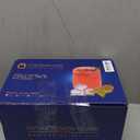 Vintage Glassware Drinking Glasses Set of 6,15 oz Hobnail Glass Cups,Embossed Blue Water Tumbler,for Beer,Cocktail,Whiskey,Juice and Various Mixed Drinks- 1 Cleaning Brush