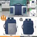 Capolo Travel Backpack for Women Men Waterproof Laptop Backpack Airlines Approved Carry On Backpack Bag Computer Backpack for Business, Work, Traveling Fits 17 Inch Laptop(Dark Blue)