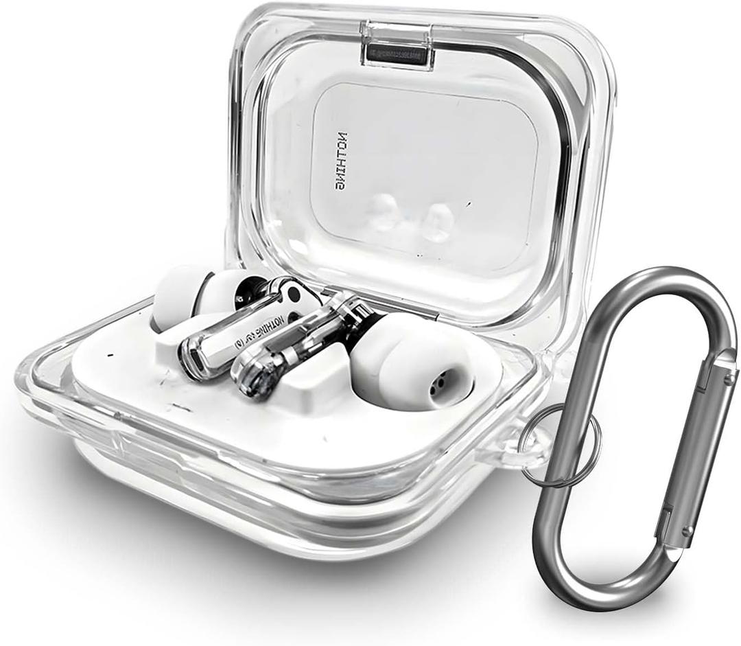 Protective Case for Nothing Ear (a), Clear TPU Protective Cover Compatible with Nothing Ear (a), Lightweight Transparent Cover, Scratch-Resistant Shell with Keychain