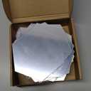 Shappy 32 Pcs Hexagon Mirror Wall Stickers Removable Silver Acrylic Mirror Stickers Honeycomb Decals for DIY Home Art Bedroom Living Room Wall Decoration(12.6 x 11 x 6.3 cm)