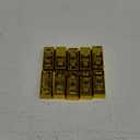 Vaguelly 10pcs Simulation Gold Bars Imitation Plastic Gold Bar Decor for Pirate Party Halloween and Stage Props Chic Design Compact for Boy Girl