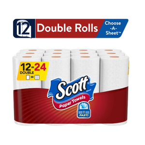 Scott Choose-a-Sheet Paper Towels, 12 Double Rolls