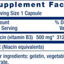 Life Extension Vitamin B3 Niacin, Heart Health, Cholesterol & Energy Support, Gluten-Free, Non-GMO, 100 Capsules