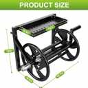 Wall Mounted Garden Hose Reel for Outside, Holds 130-feet of 5/8-Inch Hose