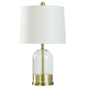 Alela Glass Table Lamp in Gold 19.51"