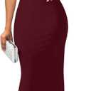 YMDUCH Women's Elegant Sleeveless Off Shoulder Bodycon Long Formal Party Evening Dress (Winered), S