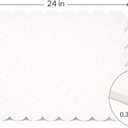 Scalloped Felt Bulletin Board 24x18 in, Thick PET Felt Pin Board, Heat-Pressed Flat, Self-Adhesive Mount, Push Pin Friendly Photo/Card Display for Home, Office, Crafts, Planning, Jewelry (Oatmeal)