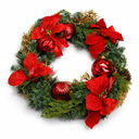 17 Inch Artificial Christmas Wreath for Front Door Decoration for Winter Outdoor Wall Home Holiday Xmas Decor