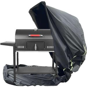 Full Enclosed Grill Covers 55 Inch,Grill Covers Heavy Duty Waterproof, UV and Fade Resistant with Breathable lid, All Weather Protection Charbroil for Nexgrill, Brinkmann and More Grills, Black