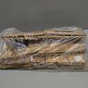 Water Hyacinth Storage Baskets Set of 4 - Foldable Seagrass Organizers with Chalk Labels,10.8x9x4.9 Inch,Rectangular Woven Pantry Bin for Shelves