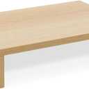 TEAMIX 14.2 inch Monitor Stand Riser, Wood Monitor Riser with Storage for Desk Small Monitor Stand TV/Screen/PC/Laptop Riser Computer Stand Desktop Shelf (Maple-14.2 inch)