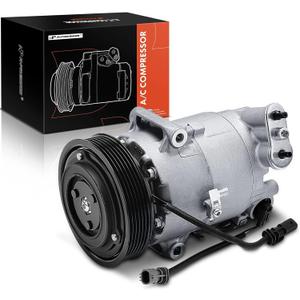 A-Premium Air Conditioner AC Compressor with Clutch Compatible with Chevrolet Cruze 1.4L 2011, Eco Model, with 2 Connectors (Not Fit 1 Cord)
