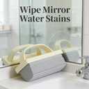 2 x Damp Clean Duster Sponge Wth Ridges with Handle, Wet Duster Reusable Ridged PVA Sponges for Dusting for Cleaning Blinds, Glass, Baseboards, Vents, Railings, Mirrors,Window Track Grooves