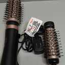 Hair Dryer Brush, 3-in-1 Rotating Round Hot Air Brush (Black)