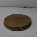 SHACOS Round Braided Placemats Set of 8 Washable 15 inch Round Table Mats Woven Place Mats for Dining Table (Brown, 8)