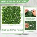 12pcs Artificial Grass Wall Panels 2020 Greenery Wall Backdrop Boxwood Panels Green Leaf Hedge Panel Grass Backdrop for Home Decor Indoor Greenery Fence Privacy Screen for Outdoor Garden Balcony