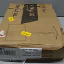 Rfiver Swivel Floor TV Stand with Power Outlet for 32-60 inch TVs, Height Adjustable Tall TV Stand with Wood Base, Hold Up to 88lbs, Saving Space Design for Bedroom, Living Room and Corner (Black)