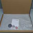 zzsbrm Stone Bath Mat,Non Slip, Super Absorbent Quick Drying Bathroom Floor Kitchen Counter, Diatomaceous Earth Shower Mat, Easy to Clean (23.6"x15.4" - White)