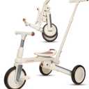 Toddler Tricycle 5-in-1 Folding Convertible Tricycle for Toddlers 1-3 & Tricycles for 3-5 Year Olds | Toddler Bike & Balance Bike 2 Year Old | Push Car with Removable Handle and Baby Tricycle, Medium