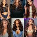 #4 Brown Bundles Human Hair Loose Deep Wave Bundles Human Hair 24 26 28 Inch NerriHou Unprocessed Brazilian Virgin Hair Dark Brown Loose Wave Bundle Human Hair Extensions 3 Bundle 50 Gram Per Bundle