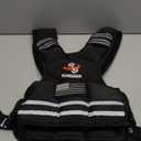 Adjustable Weighted Vest for Women - 4-10LB/11-20LB/20-32LB with 6 Removable Weights and Reflective Stripe for Home Workouts Body Weight Vest Exercise Set (Black, 11-20LB)