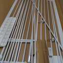 Ostutry 53in Extra Tall Cat Gate for Doorway No Drilling 29.5-40.1in Wide Dog Gate with Cat Door Pressure Mounted Walk Through Pet Gate