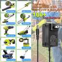 24V Quick Charger Compatible with Snow Joe&Sun Joe 24V Lithium Ion Battery, 24VCHRG-QC iON+ Charger for Models iBAT24 & 24VBAT Series Batteries, iBAT24-LT, iBAT24-XR, 24VBAT-LTE, 24VBAT-XR AC Adapter
