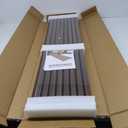 BUBOS Acoustic Wood Wall Panels,2 Pack 94.49 x 12.8 Wood Slat Wall Panels,Soundproof Wall Panels for Living Room,Bedroom,Kitchen & Offices