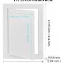 Plastic Access Panel for Drywall - 12x16 inch - Durable Wall Hole Cover Access Door, Plumbing Access Panel, White
