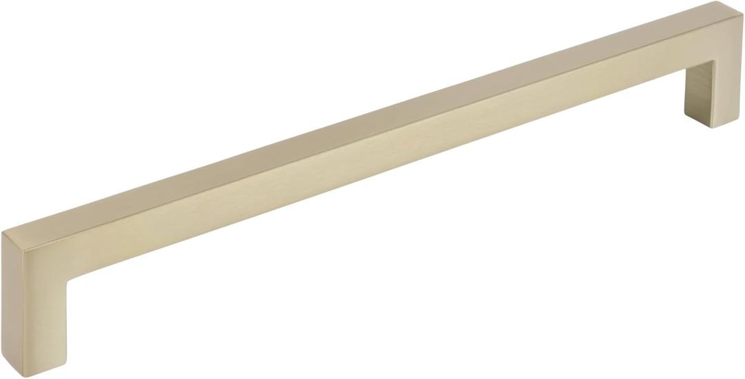 Amerock BP36908BBZ | Golden Champagne Cabinet Pull | 7-9/16 inch (192mm) Center-to-Center Cabinet Handle | Monument | Furniture Hardware