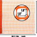 Lightweight Orange Plastic Fence Netting, 4ft x 100ft
