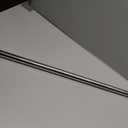 ZipGlo Tension Curtain Rod Silver Shower Rod 40-185IN Long Curtain Rods No Drilling Adjustable Tension Rods of Shower or Bathroom Outdoor Window Patio Diameter 1.26In