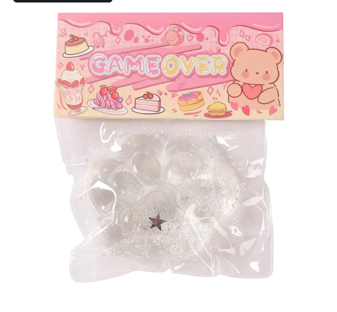 Squishy Cat Paw Squeeze Toys,Sensory Fidget Toy for Your Best Mellow and Chill,Party Favors, Birthday Gift, Squishy Toys for Adults (Transparent)